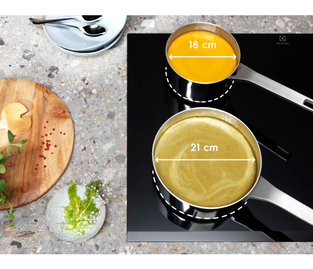 Płyta indukcyjna Electrolux EIV63443CT SaphirMatt SlimFit Hob2Hood Bridge Czarny mat - 1333366 - zdjęcie 7